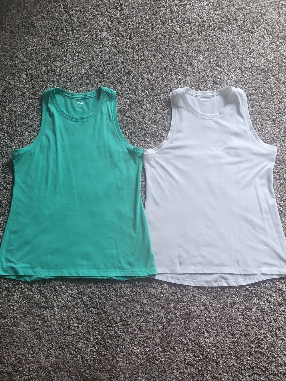 SALE--DSG Women’s Muscle Tank - White & Teal
